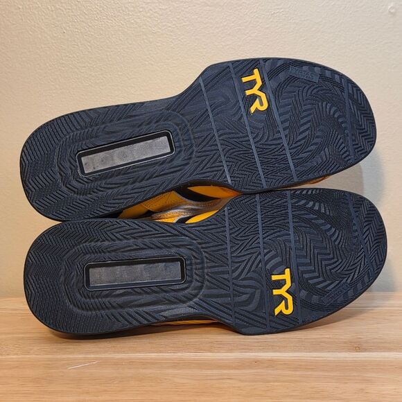 TYR L-2 Lifter Weightlifting Shoes Yellow Black Men's Size 10 Women's 11.5 - Picture 6 of 7